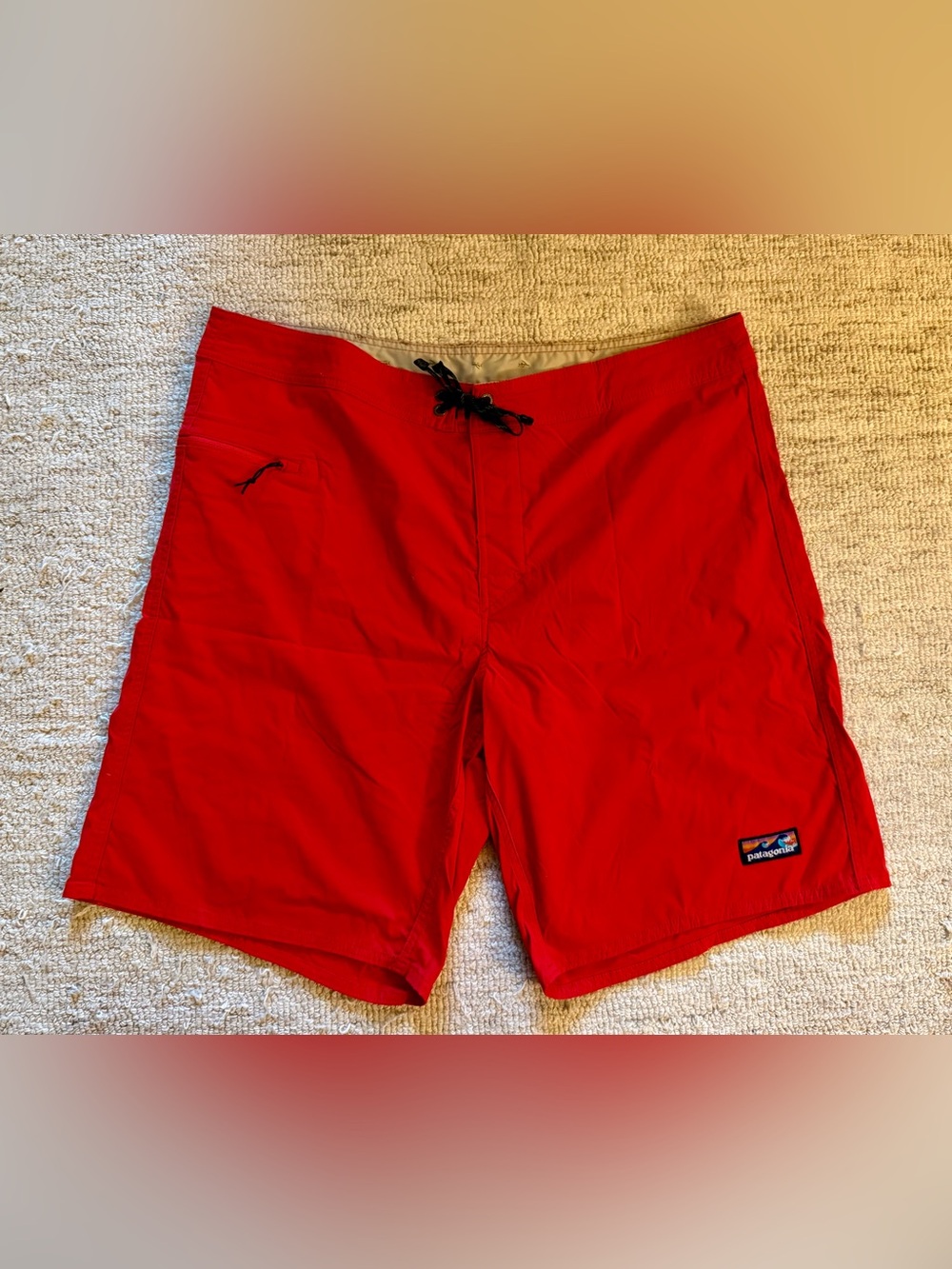 Vintage Size 50 Red Drawstring Wayfarer Patagonia Board Shorts